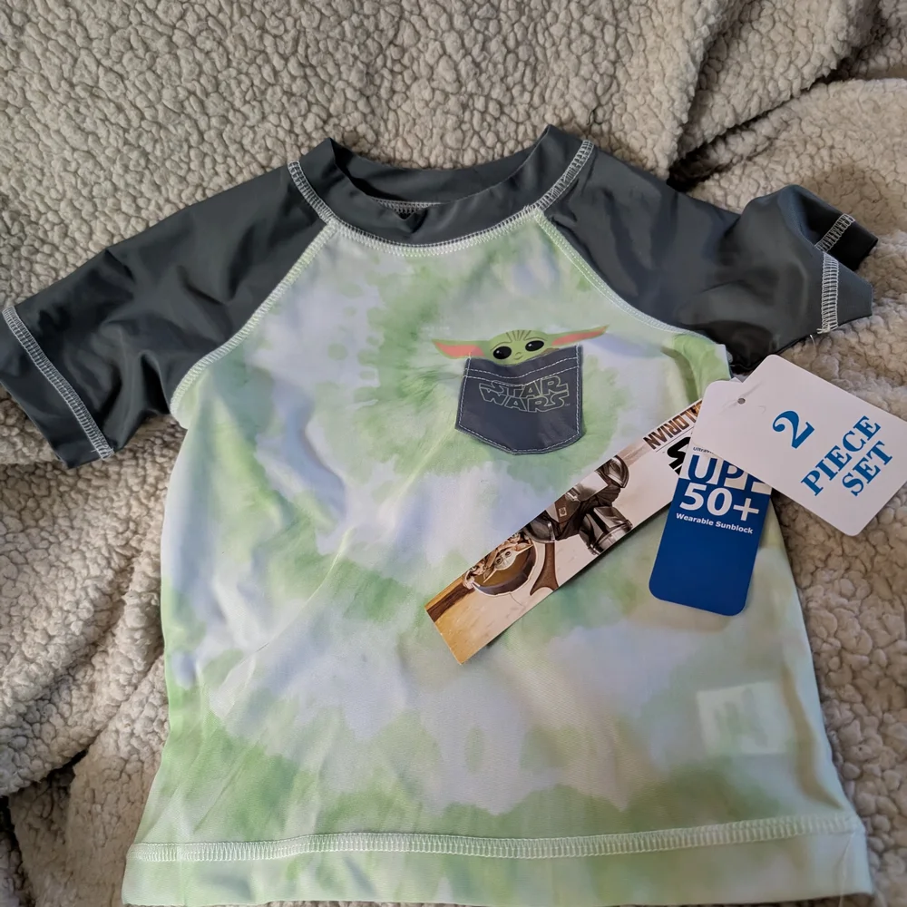 Disney Grogu 2T Swim Trunks &Top - Picture 4 of 9